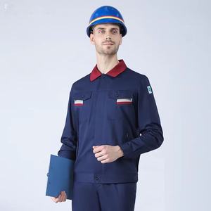 Set di Abbigliamento da Lavoro Personalizzato Antistatico in Cotone Traspirante Sottile Estivo con Logo LA per Uomo, per Stazioni di Servizio, Miniere di Carbone e Operai del Settore Petrolifero - Product Image 1