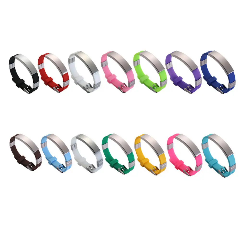 wholesale fashion silicon silicone stainless steel rope bangle bracelet jewelry bracelets from China manufacturer supplier