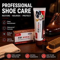 Crema para Zapatos Negra Mate Esmerilada en Tubo de 35g, Antihuellas, Agarre Cómodo