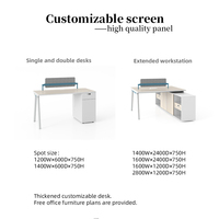 Cloison de bureau modulaire pliable, centre d'appels, bureau pour 2, 4 ou 6 personnes, poste de travail moderne en cubique, prix bas