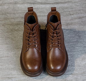 Scarpe Casual da <span class=keywords><strong>Donna</strong></span> con Lacci, Suola in Gomma Spessa, Stivali alla Caviglia per Escursionismo all'Aperto - Product Image 6
