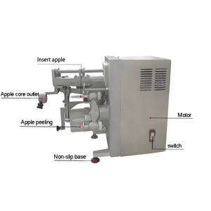 Pengupas pemotong Apel putar Mobile kecil, alat pengupas pemotong pengupas apple <span class=keywords><strong>3</strong></span> in 1 - Product Image 5