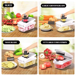 Multi functional 15 in 1 Handheld Vegetable Chopper Onion Cutter <b>Potato</b> Peeler Kitchen Fruits Slicer Vegetable Cutter - Product Image 3