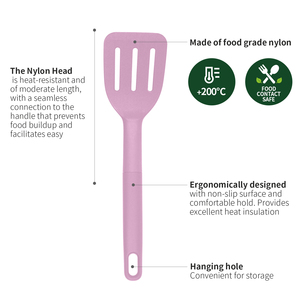 طقم أدوات مطبخ ملون مكون من 7 قطع بمقابض مريحة من البولي بروبيلين، أدوات وإكسسوارات مطبخ منزلية - Product Image 2