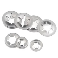 Stainless Steel Split Wedge Internal Tooth Locking Washer M4 Anti Loose Black Finish for Fastener Bolt Nut Equipment Hardware