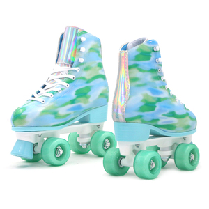 Heiße verstellbare 4 PU-Räder Rollschuhe Roller <span class=keywords><strong>Inline</strong></span> Scating Ski schuhe Patine Quad Flash ing Rollschuhe für Kinder - Product Image 1