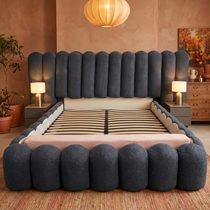 Lit rembourré moderne de luxe Willsoon sur mesure avec <span class=keywords><strong>matelas</strong></span>, lit double, queen, king, lit français, italien, avec rangement et <span class=keywords><strong>matelas</strong></span> inclus - Product Image 6