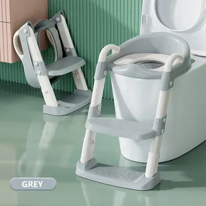 3 In 1 Potty Training Seat Toddler Toilet Seat With Step Stool Ladder To Baby Kids