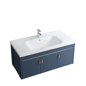 Ensemble de vanité murale de salle de bains de <span class=keywords><strong>grande</strong></span> capacité imperméable en aluminium moderne de luxe <span class=keywords><strong>armoire</strong></span> à <span class=keywords><strong>pharmacie</strong></span> miroir pour appartement - Product Image 2