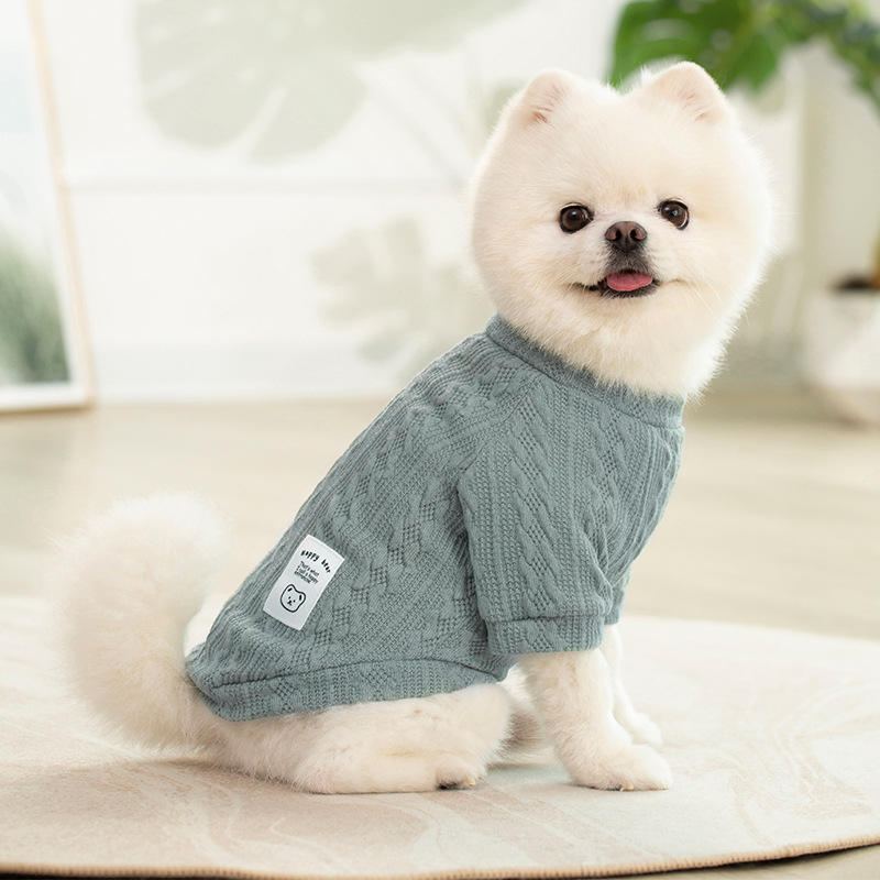 เสื้อสเวตเตอร์ผ้าวูล - สีฟ้าอ่อน