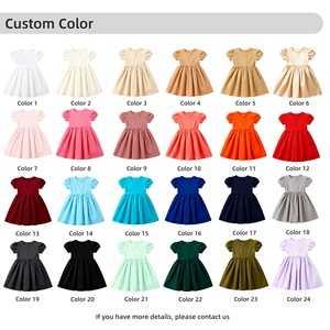 Vestido infantil de estilo veraniego con sombrero de boutique <span class=keywords><strong>para</strong></span> niños en España, conjuntos de <span class=keywords><strong>ropa</strong></span> ahumada, vestidos <span class=keywords><strong>para</strong></span> <span class=keywords><strong>niñas</strong></span> - Product Image 6