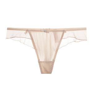 Perizoma Sexy in Pizzo a Vita Bassa, Slip Trasparenti Traforati, Mutandine Quotidiane in Cotone Lavorato a Maglia Senza Cuciture e Traspiranti per Donne - Product Image 1