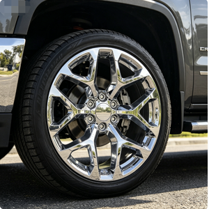 Nueva Llanta Forjada JUWA de 22 Pulgadas con Diseño de Copo de Nieve Cromado, 22x9, Patrón de Pernos 6x139.7/6x5.5, Compatible con Silverado, Suburban, Tahoe, Sierra, Yukon, Escalade - Product Image 1