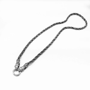 Yunnique-collar de cadena trenzada de acero inoxidable con colgante de calavera para hombres y mujeres, joyería de moda - Product Image 5