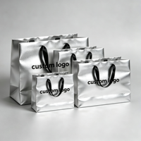 Sacs en papier kraft brun de 16 lb avec impression de logo personnalisé, sacs SOS pour la livraison de repas, de pain et de nourriture à emporter pour restaurants