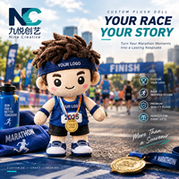 Peluche Mascotte Sportive Personnalisée avec Logo et Boîte Cadeau pour Marathons, Golfs et Événements Corporatifs, OEM ODM
