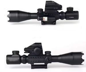LUGER 스코프 콤보 4-16x50EG 시력이있는 듀얼 조명 스코프 4 사냥 액세서리를위한 홀로그램 레티클 레드/그린 도트