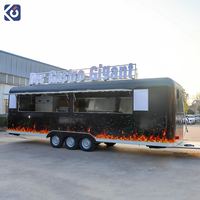 Mobiler Multifunktionaler Verkaufsanhänger für Fast Food mit Vollausstattung, Snack-, Chips-, Eis- und Hot-Dog-Wagen für Catering