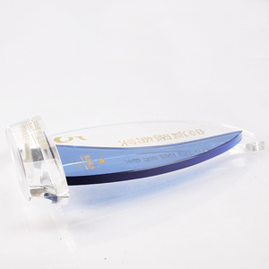 Navegando hacia el éxito Trofeo de velero de cristal óptico tallado Medalla y certificados Premios Técnica impresa UV - Product Image 6
