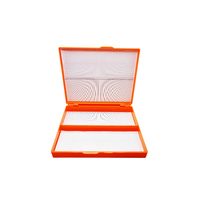 100 Positions Lab Case Holder with Cork Pad ABS Plastic Microscope Glass Slides Storage Box for Histology Pathology