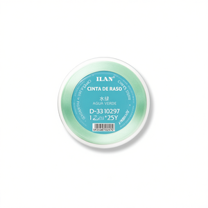 Ilan Satin <b>Ribbon</b> 1.5cm 25Y Aqua Green D33 - Product Image 1