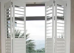 Eco-friendly China Custom Horizontal Louvers Panel Plantation Shutters For Window Bifold Shutter