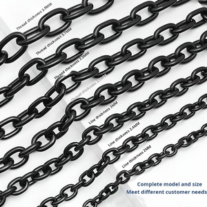 Collar de Cadena de Eslabones en Forma de O de Aluminio con Acabado en Plata Oxidada y Dorado, Resistente al Deslustre - Product Image 5