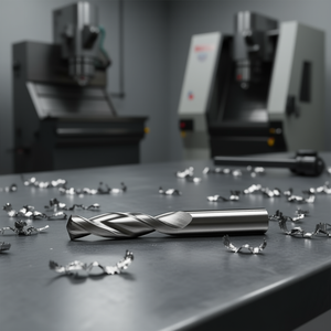 High Performance Carbide <b>Drill</b> Bit TA1040 5xD Lapped Uncoated For Machine Tools - Product Image 3