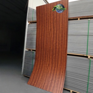 Matériau de construction écologique à prix abordable, <span class=keywords><strong>PVC</strong></span> co-extrudé, texture métallique, grain de bois en cristal de carbone - Product Image 1