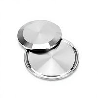 Tutup Tabung Sanitasi Stainless Steel 304, Tipe Tri Clamp Female End Cap Blind Plate, Food Grade Industrial, Kepala Silinder, Ukuran 1/8"-4" HQL