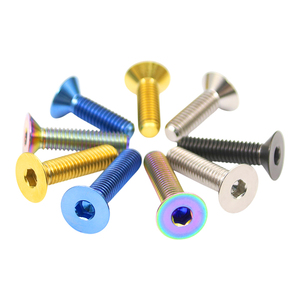 Titanio svasato <span class=keywords><strong>testa</strong></span> piatta esagonale viti bulloni colorati per moto elettrica bicicletta RC modello M3 M4 M5 M6 M8 - Product Image 4
