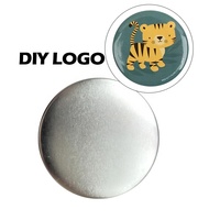 Insigne de bouton en fer blanc de forme ronde personnalisée de 58mm avec épingles de sûreté