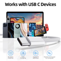 Câble de données USB-C vers USB-C tressé 60W 3A 1,5m (3ft) pour charge rapide – Vente en gros