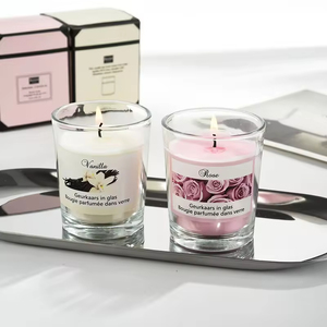 Vela Aromática Artesanal de Cera de Soya para Decoración del Hogar, Venta al por Mayor, Logotipo Personalizado, Regalo Romántico para San Valentín, Vela Aromática en Frasco de Vidrio para Días Festivos - Product Image 1