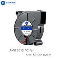 Ventilateur soufflant AMB5015M24B 50*50*15mm, fonctionnement stable, mini ventilateur centrifuge de refroidissement pour équipement d'instrumentation, ODM OEM disponible