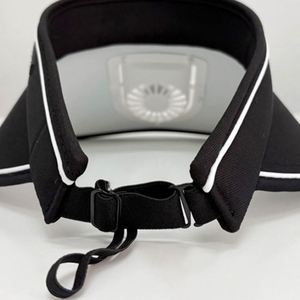 Gorra de Visera Ancha Personalizada con Logotipo, para Exteriores, con Ventilador USB, para el Verano, con Parte Superior Vacía, para Promociones - Product Image 5