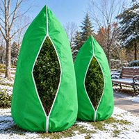 Housse de protection hivernale pour plantes 39,4 x 47,2 cm en PP non tissé respirant et réutilisable, protection contre le gel pour arbustes de jardin, petits arbres et plantes en pot