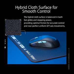 Vente en gros pour tapis de souris de jeu ROG Hone Ace XXL 900x300mm rectangulaire en tissu, mousse à mémoire de forme, polyuréthane, non toxique, noir - Product Image 5