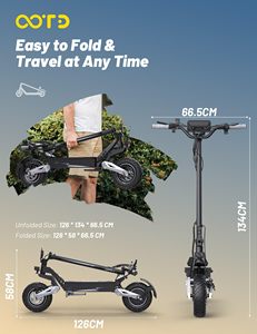 Livraison gratuite UE, Royaume-Uni, États-Unis - Trottinette électrique pliable rapide tout-terrain OOTD T10 - Skateboard électrique pour adultes T10 Power - Product Image 6