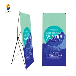 Custom Goedkope Digital Printing Water Base X Banner Stand 60X160Cm 80x180cm