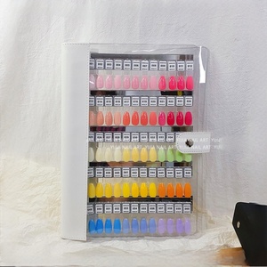 Palette de couleurs UV pour ongles et livre de présentation magnétique, personnalisables en usine, professionnelles, très vendues, simples et élégantes - Product Image 1
