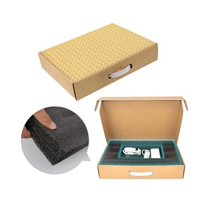 Máy tính xách tay vận chuyển hộp với bảo vệ bọt máy tính xách tay tông máy tính xách tay hộp với tùy chỉnh chèn Kraft an toàn bưu phẩm gửi thư hộp - Product Image 4