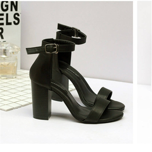 Elegantes Sandalias de Tacón Alto con Plataforma y Diseño de Correa en el Tobillo, Punta Cuadrada Abierta, Verano 20206 - Product Image 3