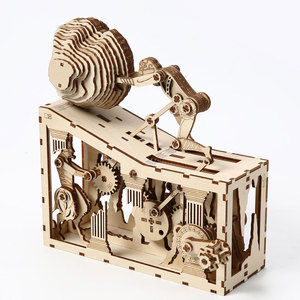Puzzle 3D en bois mécanique Sisyphus à monter soi-même, sculptures 3D en bois pour adultes, modè<span class=keywords><strong>le</strong></span> <span class=keywords><strong>de</strong></span> construction artistique cinétique inspiré du <span class=keywords><strong>mythe</strong></span> grec - Product Image 2