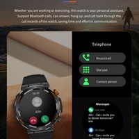 Montre connectée étanche IP67, moniteur d'activité physique, écran tactile complet 1.46, moniteur de fréquence cardiaque et de sommeil, compatible Bluetooth, appel