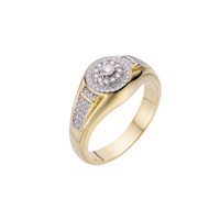Bagues Vente En Gros Homme Arabie Saoudite Minimaliste Vintage 14K Gold Filled Design Prix Golden Ring Pour Hommes