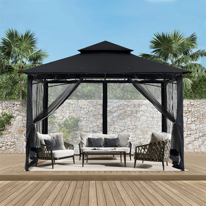Sonnenschutz Pavillon Pergola Con Copertura Morbida Pavillon <span class=keywords><strong>De</strong></span> <span class=keywords><strong>jardin</strong></span> Tonnelle <span class=keywords><strong>Barnum</strong></span> Tuinpaviljoenen Pawilon Ogrodowy - Product Image 1