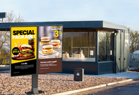 Boîte à lumière LED, tableau de Menu suspendu au mur, affichage du Menu LED