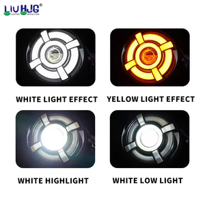 Fari LED Angel's Eye da 7 Pollici in Lega di Alluminio Personalizzati con Illuminazione Automatica per ATV/UTV/Moto Jeep Renegade 2015-2021 Anteriori - Product Image 5