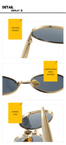 Oval Full Rim Metal Frame <b>Sunglasses</b> UV400 Protection <b>Trendy</b> High Quality Unisex Y2K Old Money Luxury Fashion Daily Use - Product Image 4